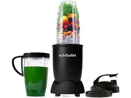Batidora de vaso - nutribullet Pro Mineral 900W, Vaso personal para llevar, 0.9 l / 0.7 l, Cuchilla acero inoxidable, Sin BPA, Negro mate
