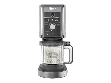 Heladera - Ninja CREAMi Deluxe 10-en-1, 10 programas, 2 tarrinas de 706ml, Tecnología avanzada Creamify, Plata