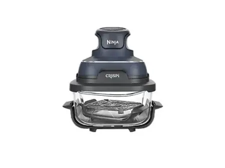 Freidora de aire - Ninja CRISPi FN101EUGY, 1700W, Hasta 180ºC, 2 Cestas de 3.8l y 1.4l, Azul